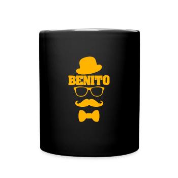 Schnauzer Benito - Full Colour Mug - black - Front