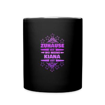 Kiana as a friend - Full Colour Mug - black - Front