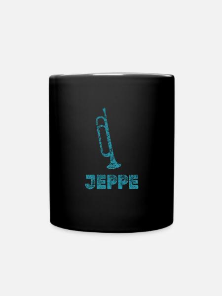 Jeppe als Blasmusik - Tasse einfarbig - Schwarz