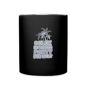 Urlaub Belek - Tasse einfarbig - Schwarz - Vorne