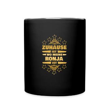 Petite amie Ronja - Mug uni - noir - Devant