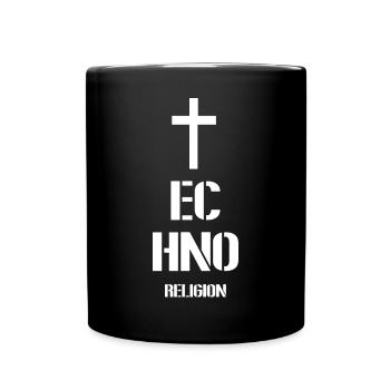 Techno - Full Colour Mug - black - Front