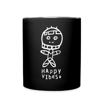 HAPPY Vibes Voodoo Male - Full Colour Mug - black - Front