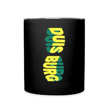 Duisburg Deutschland Stadt Skyline Schrift Bunt - Tasse einfarbig - Schwarz - Vorne
