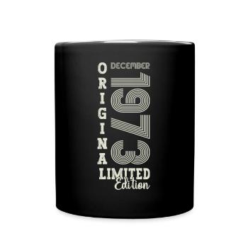 Original December 1973 49th birthday gift - Full Colour Mug - black - Front