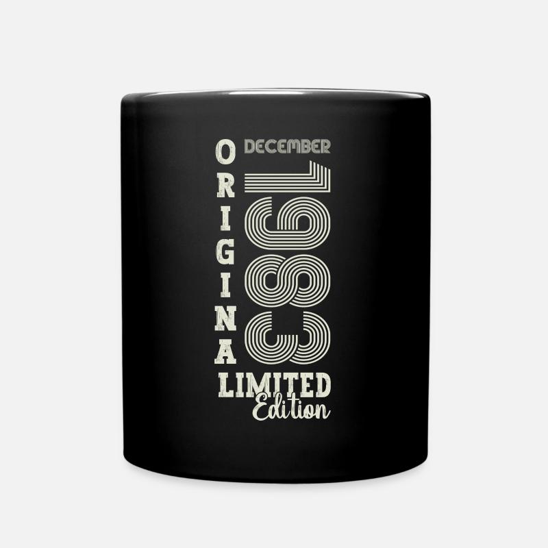 Cadeau original du 39e anniversaire de décembre 1983 - Mug uni - noir