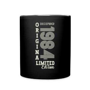 Original December 1984 38th Birthday Gift - Full Colour Mug - black - Front