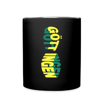 Göttingen Deutschland Stadt Skyline Schrift Bunt - Tasse einfarbig - Schwarz - Vorne