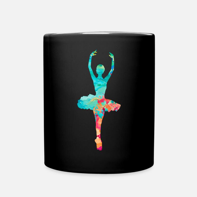 Ballerine dans la danse PopArt - Mug uni - noir