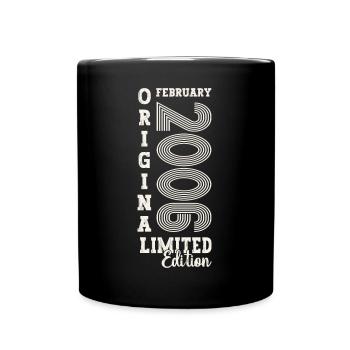 February 2006 17th birthday gift man - Full Colour Mug - black - Front