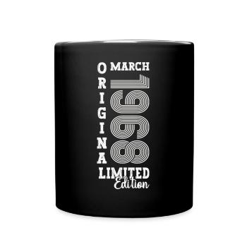 March Born 1968 55th birthday Man Original - Full Colour Mug - black - Front