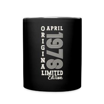 45e anniversaire homme April Né en 1978 Original - Mug uni - noir - Devant