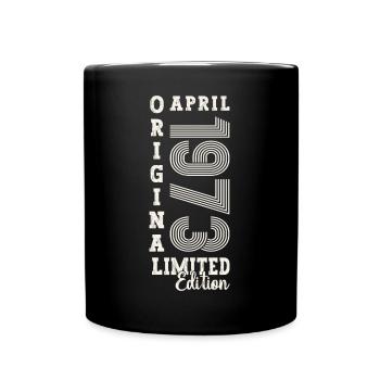 50e anniversaire Homme April Né en 1973 Original - Mug uni - noir - Devant