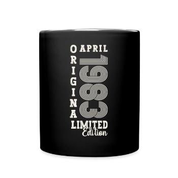 40e anniversaire homme avril né 1983 original - Mug uni - noir - Devant