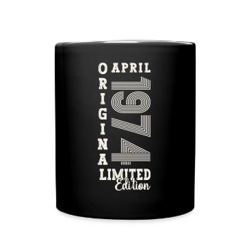49th birthday man April Born 1974 Original - Full Colour Mug - black - Front
