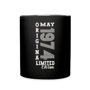 49th Birthday Man Original May Vintage 1974 - Full Colour Mug - black - Front