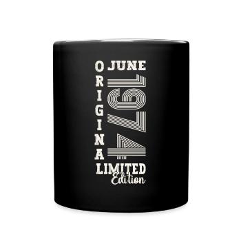 49th Birthday Man June Born 1974 Original - Full Colour Mug - black - Front