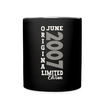 16th Birthday Man June Vintage 2007 Original - Full Colour Mug - black - Front