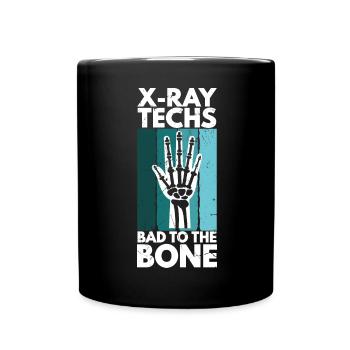 X-Ray Techs Bad To The Bone - Tasse einfarbig - Schwarz - Vorne
