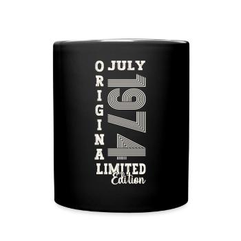 49th Birthday Man Original July Vintage 1974 - Full Colour Mug - black - Front