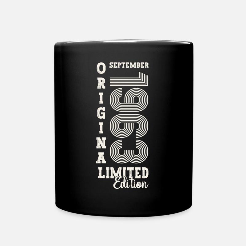 60e anniversaire Original Septembre Année 1963 - Mug uni - noir