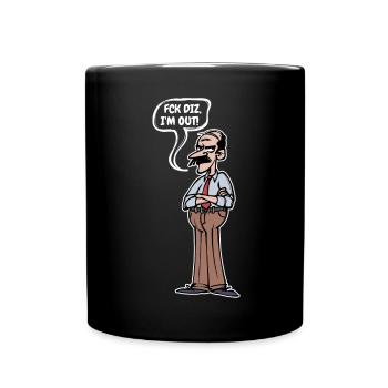 Retirement Farewell Statement Senior Leisure - Full Colour Mug - black - Front
