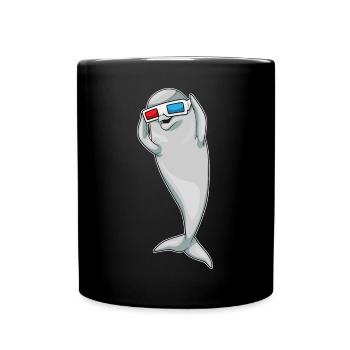 Dolphin Goggles - Full Colour Mug - black - Front