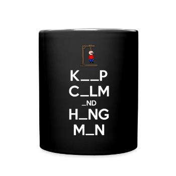 Garder son calme et bourreau - Mug uni - noir - Devant