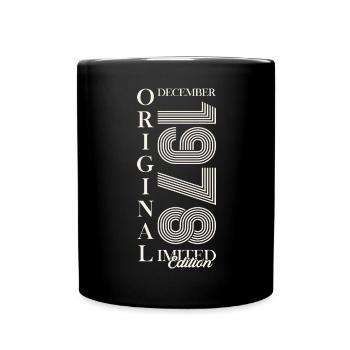 45e anniversaire Original Décembre Vintage 1978 - Mug uni - noir - Devant