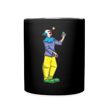 Jonglage d’Halloween avec les clowns - Mug uni - noir - Devant