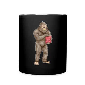 Bigfoot Halloween Potato Chips - Full Colour Mug - black - Front