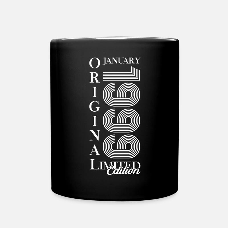 25ème anniversaire original janvier millésime 1999 - Mug uni - noir