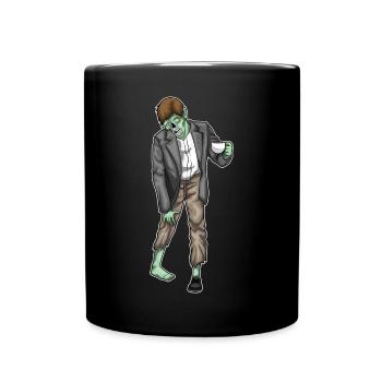 Zombie Halloween Coffee - Full Colour Mug - black - Front