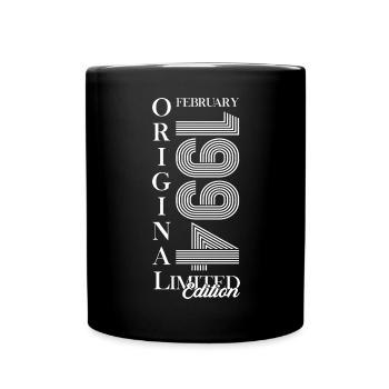 30. Geburtstag Original Februar Jahrgang 1994 - Tasse einfarbig - Schwarz - Vorne