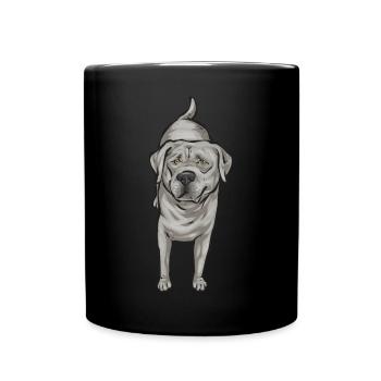 Silver Labrador Retriever Silver Lab - Mug uni - noir - Devant