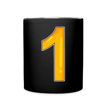 1 - Mug uni - noir - Devant