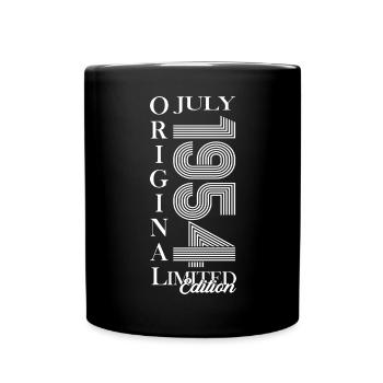 70e anniversaire Original juillet 1954 Né en 1954 - Mug uni - noir - Devant