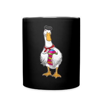 Œuf de Pâques de canard - Mug uni - noir - Devant