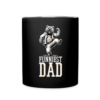 Funniest Father Dancing Bear Gift - Full Colour Mug - black - Front