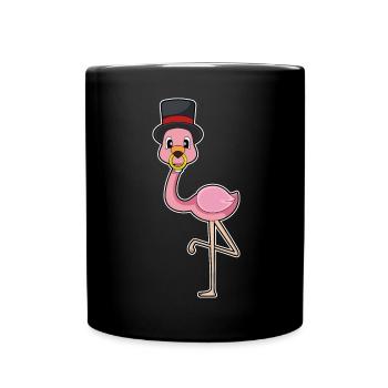 Flamingo Bräutigam Ehering Hochzeit - Tasse einfarbig - Schwarz - Vorne
