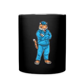 Tiger Sport Lehrer Schule - Tasse einfarbig - Schwarz - Vorne