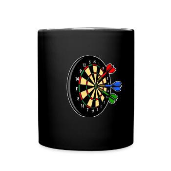 Fléchettes Fléchettes Fléchettes Fléchettes Fléchettes - Mug uni - noir - Devant