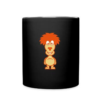 Lama lustiger Tiercharakter 111 0 - Tasse einfarbig - Schwarz - Vorne