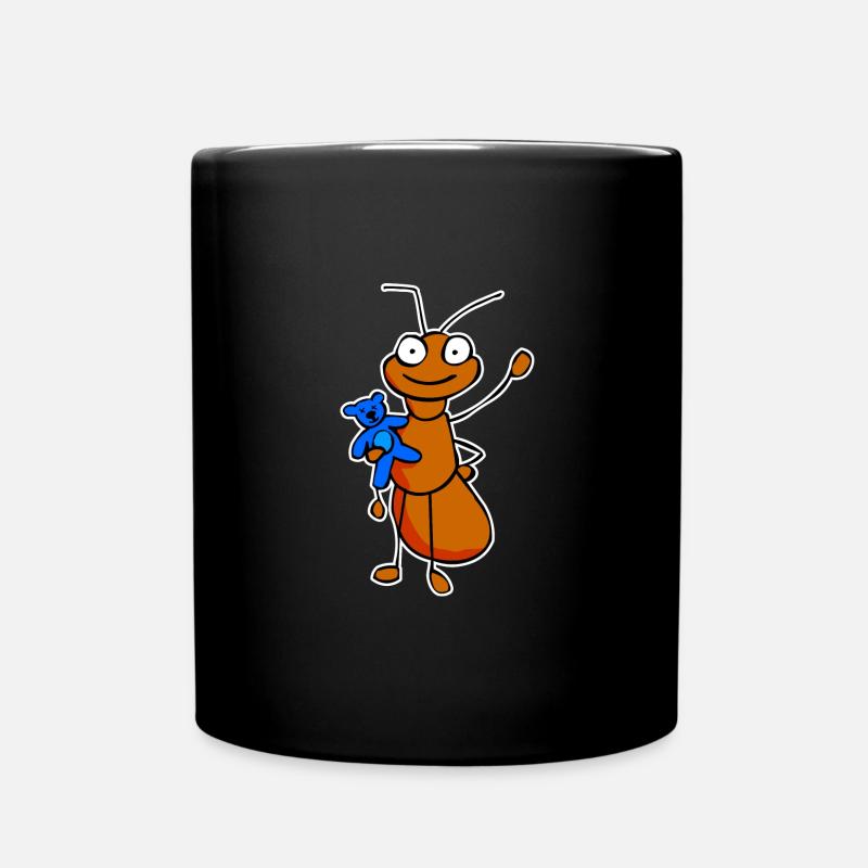 Ameisenbär - Tasse einfarbig - Schwarz