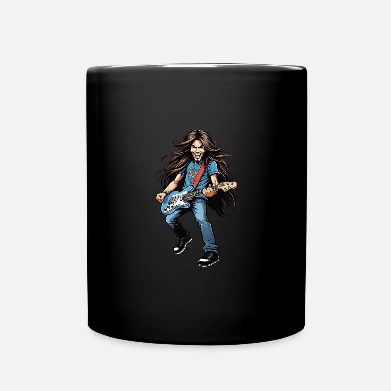 Caricature de guitariste 1 - Mug uni - noir