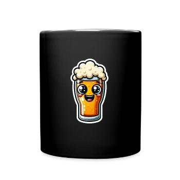 Bonheur mousseux - Mug uni - noir - Devant