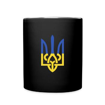 Ukraine Peace - Full Colour Mug - black - Front