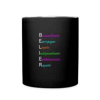 BELIER Bienveillante Energique Loyale Indépendante - Mug uni - noir - Devant