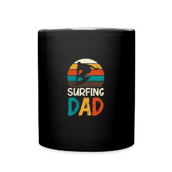 Surfen Strand Surfer Surf Sommer Ozean Wellen Lieb - Tasse einfarbig - Schwarz - Vorne