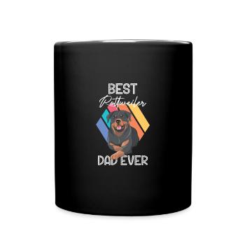 Meilleur Rottweiler Papa de Tous les Temps Puppy Dog Lily - Mug uni - noir - Devant